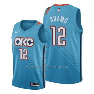 Maillot Oklahoma City Thunder Steven Adams #12 Ville Edition Bleu