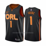 Maillot Orlando Magic Jonathan Isaac #1 Ville Edition Noir