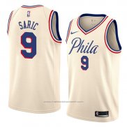 Maillot Philadelphia 76ers Dario Saric #9 Ville 2018 Crema