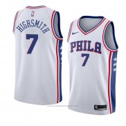 Maillot Philadelphia 76ers Haywood Highsmith #7 Association 2018 Blanc