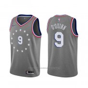 Maillot Philadelphia 76ers Kyle O'quinn #9 Ville Gris