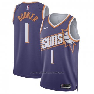 Maillot Phoenix Suns Devin Booker #1 Icon 2023-24 Volet