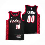 Maillot Portland Trail Blazers Carmelo Anthony #00 Ville 2021-22 Noir