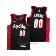 Maillot Portland Trail Blazers Carmelo Anthony #00 Ville 2021-22 Noir