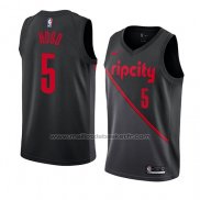 Maillot Portland Trail Blazers Rodney Hood #5 Ville 2019 Noir