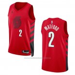 Maillot Portland Trail Blazers Trendon Watford #2 Statement 2022-23 Rouge