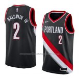 Maillot Portland Trail Blazers Wade Baldwin IV #2 Icon 2018 Noir