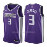 Maillot Sacramento Kings Joe Johnson #3 Icon 2017-18 Volet