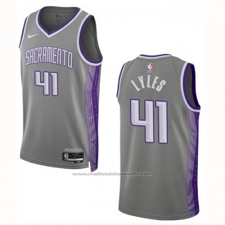 Maillot Sacramento Kings Trey Lyles #41 Ville 2022-23 Gris