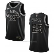 Maillot San Antonio Spurs Jakob Poeltl #25 Classic 2022-23 Noir