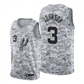 Maillot San Antonio Spurs Keldon Johnson #3 Earned 2019-20 Camouflage