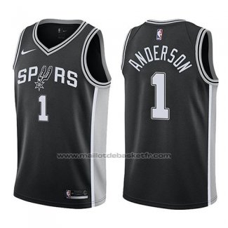 Maillot San Antonio Spurs Kyle Anderson #1 Icon 2017-18 Noir