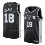 Maillot San Antonio Spurs Lonnie Walker IV #18 Icon 2017-18 Noir