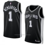 Maillot San Antonio Spurs Victor Wembanyama #1 Icon 2022-23 Noir