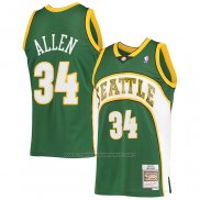 Maillot Seattle Supersonics Ray Allen #34 Mitchell & Ness 2006-07 Vert