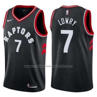 Maillot Toronto Raptors Kyle Lowry #7 2017-18 Noir