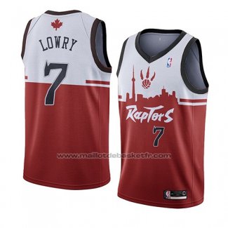 Maillot Toronto Raptors Kyle Lowry #7 Ville 2019-20 Rouge