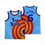 Maillot Tune Squad LeBron James #6 Bleu