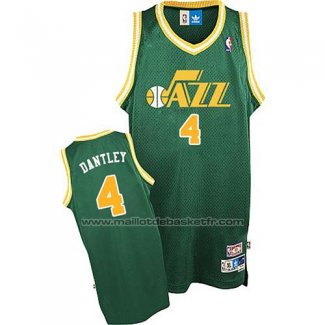 Maillot Utah Jazz Adrian Dantley #4 Retro Vert