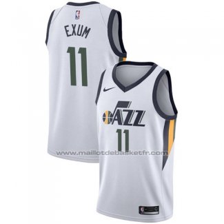 Maillot Utah Jazz Dante Exum #11 Association 2017-18 Blanc