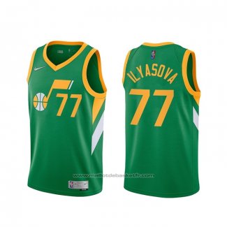 Maillot Utah Jazz Donovan Ersan Ilyasova #77 Earned 2020-21 Vert