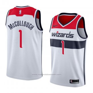 Maillot Washington Wizards Chris Mccullough #1 Association 2018 Blanc