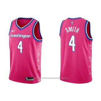 Maillot Washington Wizards Ish Smith #4 Ville 2022-23 Rosa