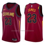 Nike Maillot Cleveland Cavaliers LeBron James #23 2017-18 Rouge