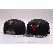 Casquette Chicago Bulls Snapback Noir3