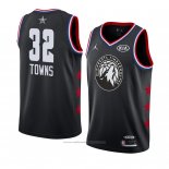 Maillot All Star 2019 Minnesota Timberwolves Karl Anthony Towns #32 Noir