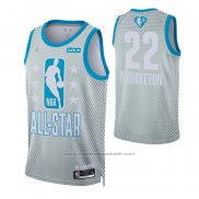 Maillot All Star 2022 Milwaukee Bucks Khris Middleton #22 Gris