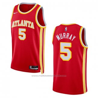 Maillot Atlanta Hawks Dejounte Murray #5 Icon 2022-23 Rouge