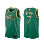 Maillot Boston Celtics Jaylen Brown #7 Ville 2019-20 Vert