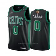 Maillot Boston Celtics Jayson Tatum #0 Statement 2022 NBA Finals Noir