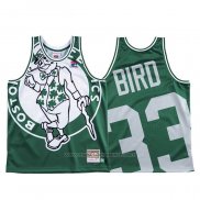Maillot Boston Celtics Larry Bird #33 Mitchell & Ness Big Face Vert