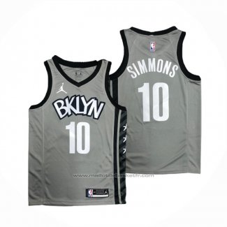 Maillot Brooklyn Nets Ben Simmons #10 Statement 2020 Gris