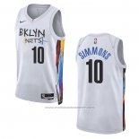 Maillot Brooklyn Nets Ben Simmons #10 Ville 2022-23 Blanc