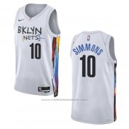 Maillot Brooklyn Nets Ben Simmons #10 Ville 2022-23 Blanc