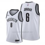 Maillot Brooklyn Nets Deandre Jordan #8 Association Blanc