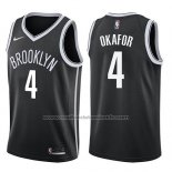 Maillot Brooklyn Nets Jahlil Okafor #4 Icon 2017-18 Noir