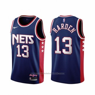 Maillot Brooklyn Nets James Harden #13 Ville 2021-22 Bleu