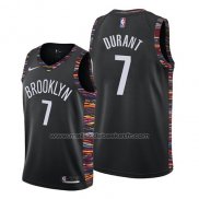 Maillot Brooklyn Nets Kevin Durant #7 Ville 2019-20 Noir