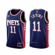 Maillot Brooklyn Nets Kyrie Irving #11 Ville 2021-22 Bleu