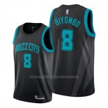 Maillot Charlotte Hornets Bismack Biyombo #8 Ville Edition Noir