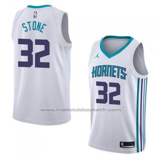 Maillot Charlotte Hornets Julyan Stone #32 Association 2018 Blanc