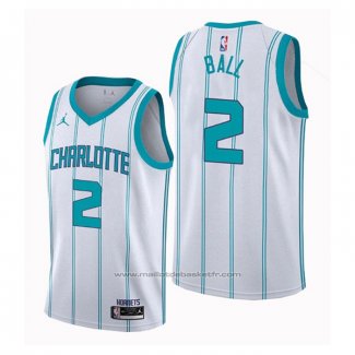 Maillot Charlotte Hornets LaMelo Ball #2 Hardwood Classics 2020-21 Blanc