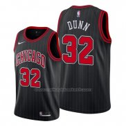 Maillot Chicago Bulls Kris Dunn #32 Statement Edition Noir