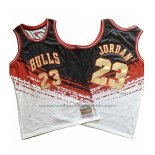 Maillot Chicago Bulls Michael Jordan #23 Mitchell & Ness Noir Rouge