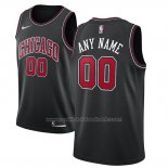 Maillot Chicago Bulls Personnalise 17-18 Noir