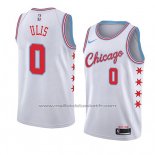 Maillot Chicago Bulls Tyler Ulis #0 Ville 2018 Blanc